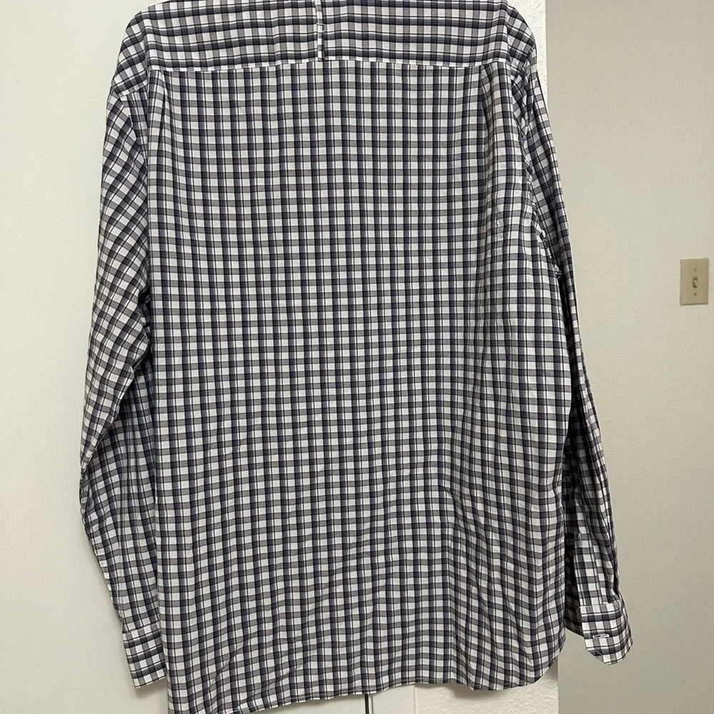 Banana Republic Men’s Slim Flit Button Up Plaid Shirt Sz XL